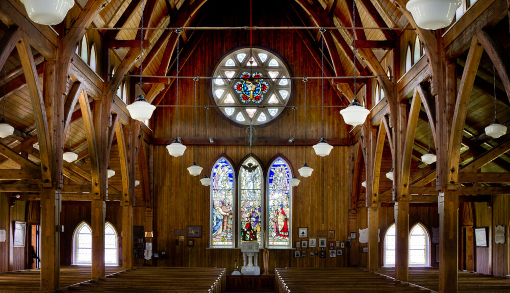 inside St.Paul Anglican church New England